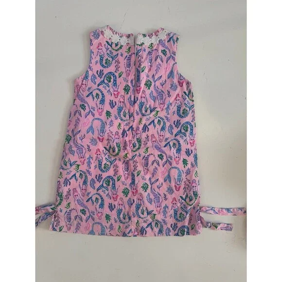 Lilly Pulitzer Girls Dress Size 6 Pink Blossom Girl's Night Out Print Dress - Picture 2 of 8